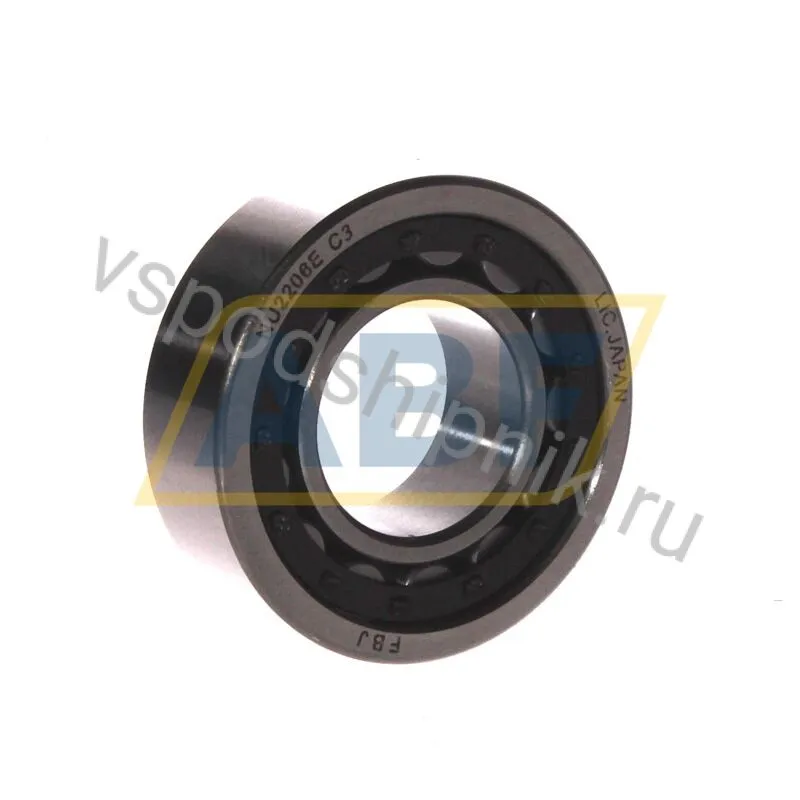 Цилиндрический роликовый подшипник однорядный NU2206E C3 FBJ 360