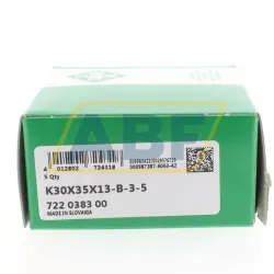 Игольчатый роликовый подшипник с сепаратором K30X35X13-B/-3-5 INA