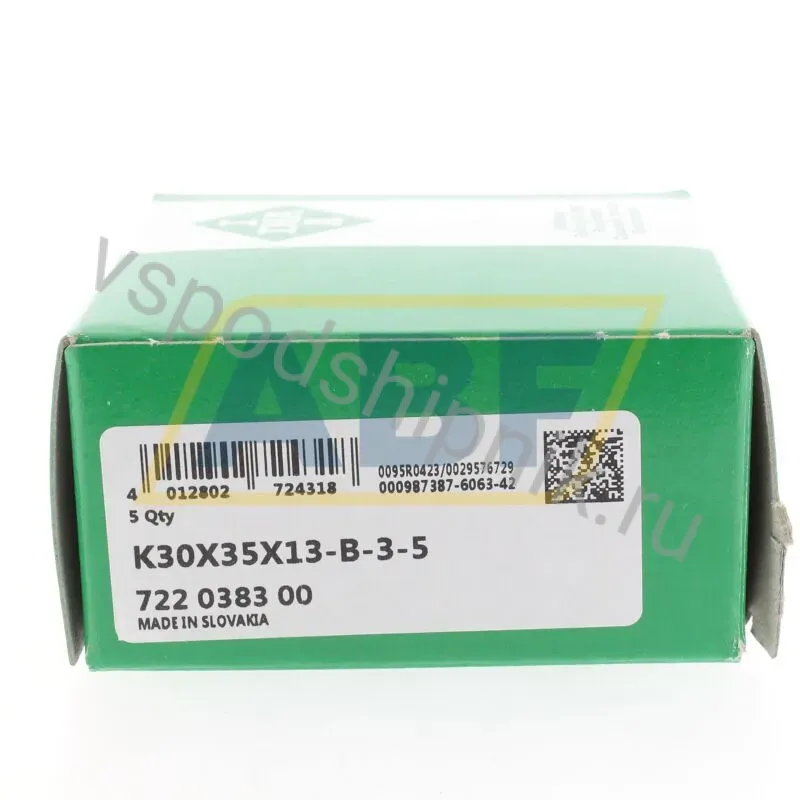 Игольчатый роликовый подшипник с сепаратором K30X35X13-B/-3-5 INA 360