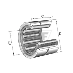 Игольчатый роликовый подшипник с сепаратором DNK85/35 FAG