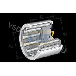 Игольчатый роликовый подшипник с сепаратором BCE57 INA