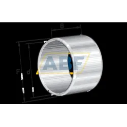 Игольчатый роликовый подшипник с сепаратором IR40X48X40 FAG