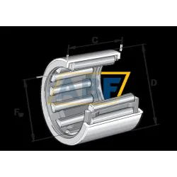 Игольчатый роликовый подшипник с сепаратором HK1616B INA