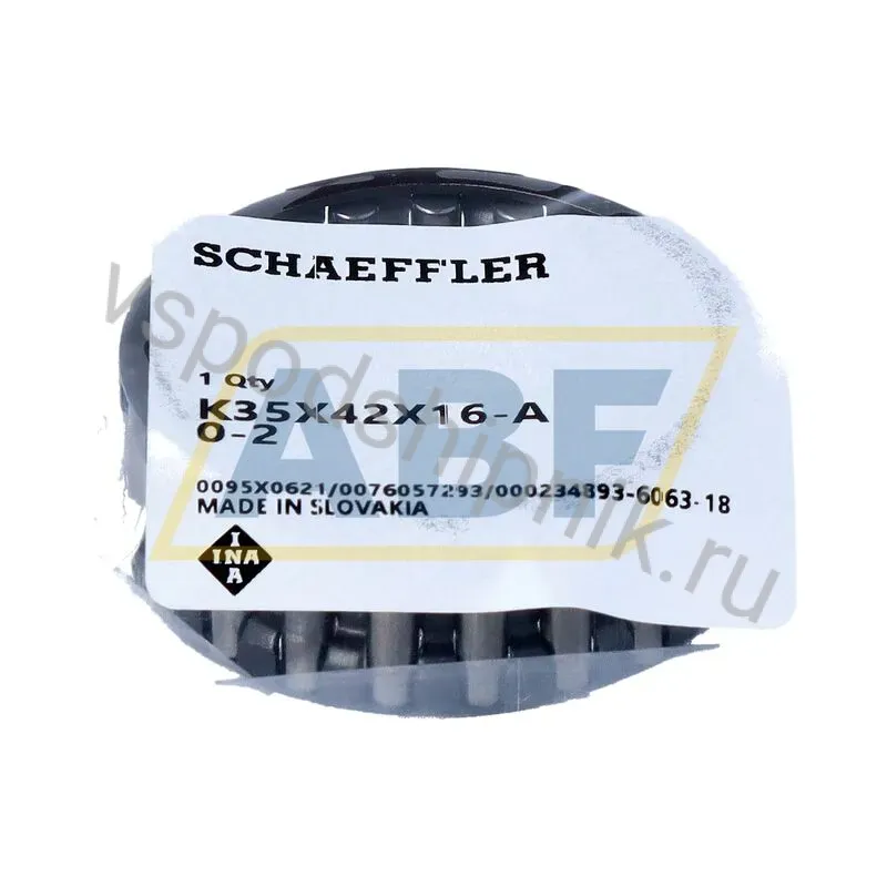 Игольчатый роликовый подшипник с сепаратором K35X42X16-A/0-7 INA 360