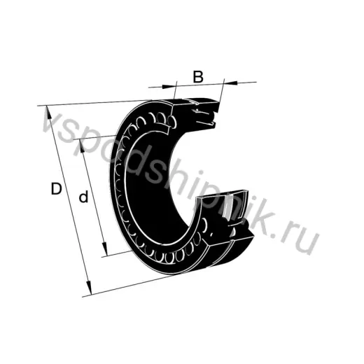 Сферический роликовый подшипник 23868-K-MB-C5 FAG
