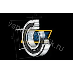 Цилиндрический роликовый подшипник NU NU205-E-TVP2 FAG