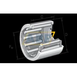Игольчатый роликовый подшипник с сепаратором BK1612A INA