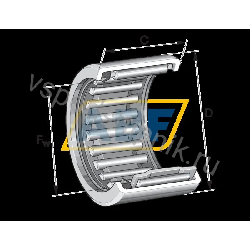 Игольчатый роликовый подшипник с сепаратором HK1518-RS-L271 INA 360
