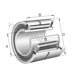 Игольчатый роликовый подшипник NA4901-2RSR-XL-C2 INA