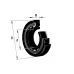 Цилиндрический роликовый подшипник однорядный NU1988-M1 FAG
