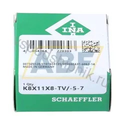Игольчатый роликовый подшипник с сепаратором K8X11X8-TV/5-7 INA