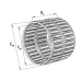 Игольчатый роликовый подшипник с сепаратором K12X15X20-ZW-TV-3-5 INA