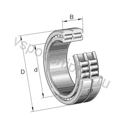 Цилиндрический роликовый подшипник SL014916-A-C5 INA