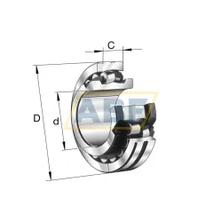 Сферический роликовый подшипник 231SM160-MA FAG