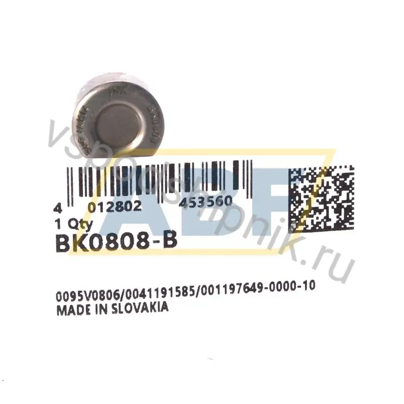 Игольчатый роликовый подшипник с сепаратором BK0808 INA 360