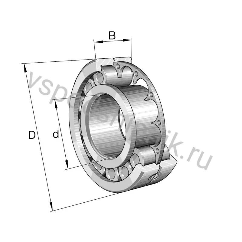 Цилиндрический роликовый подшипник однорядный LSL192352-A-BR-C3 INA 360