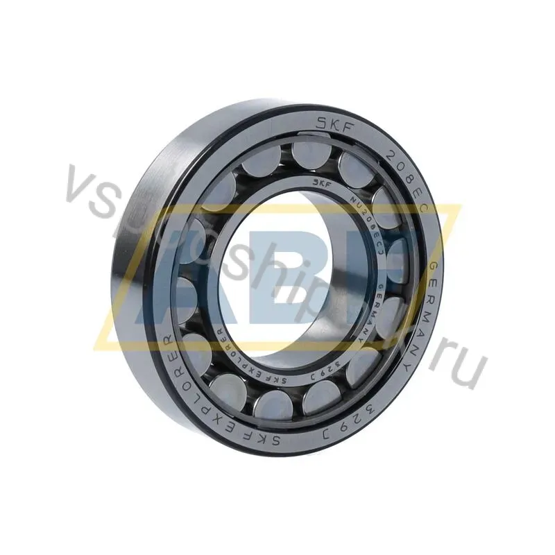Цилиндрический роликовый подшипник NU NU208ECJ SKF 360