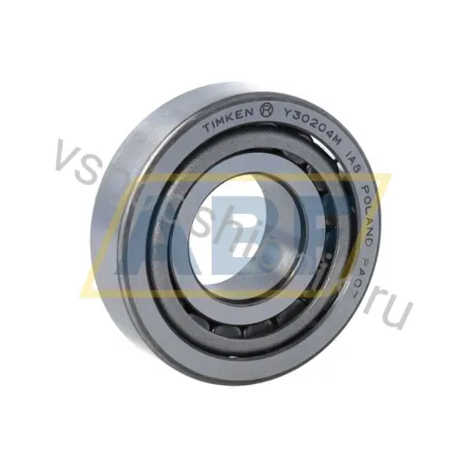 Конический роликовый подшипник однорядный 30204M Timken 20×47×15.25 мм