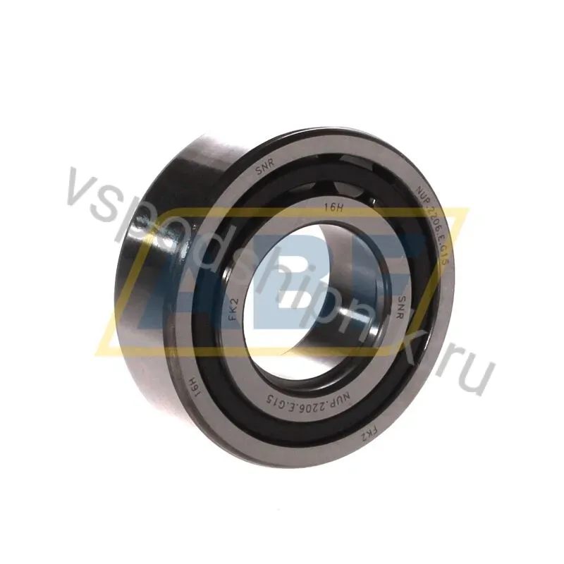 Цилиндрический роликовый подшипник однорядный NUP2206E G15 SNR 360