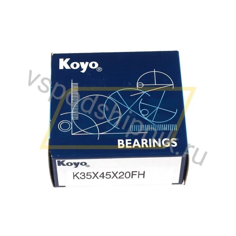 Игольчатый роликовый подшипник с сепаратором K35X45X20FH Torrington 360