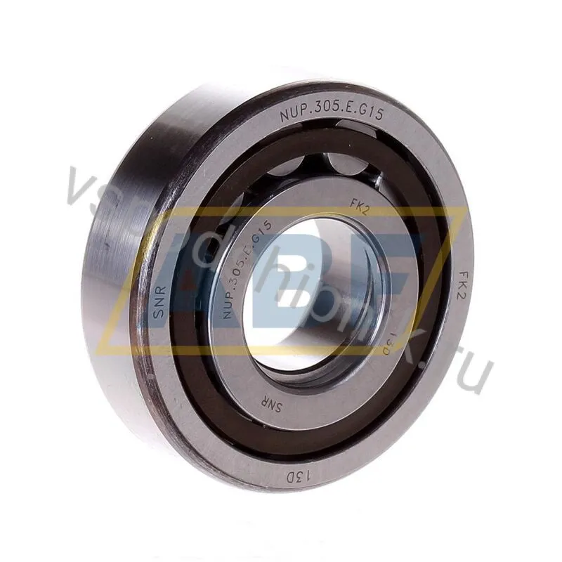 Цилиндрический роликовый подшипник однорядный NUP305E G15 SNR 360