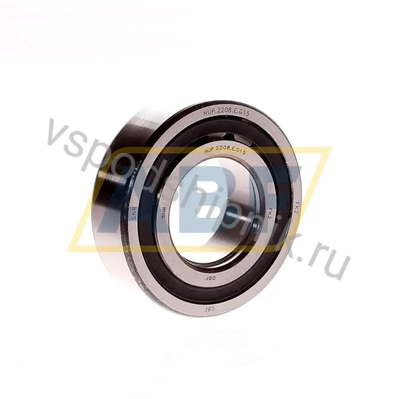 Цилиндрический роликовый подшипник однорядный NUP2208E G15 SNR 360
