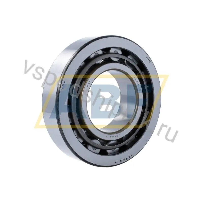 Цилиндрический роликовый подшипник однорядный NU316W C3 NSK 360