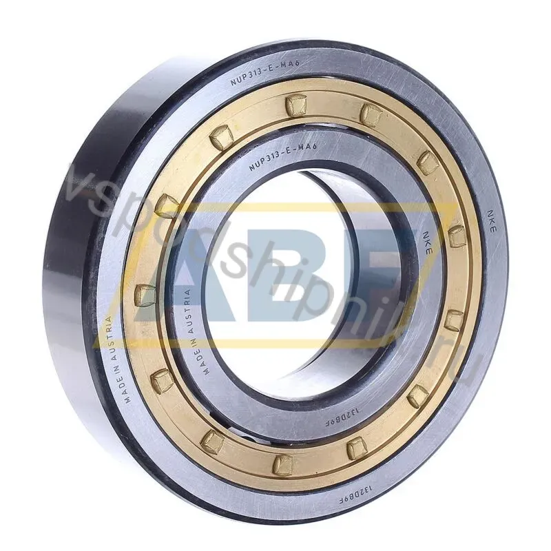 Цилиндрический роликовый подшипник однорядный NUP313-E-MA6 NKE 360
