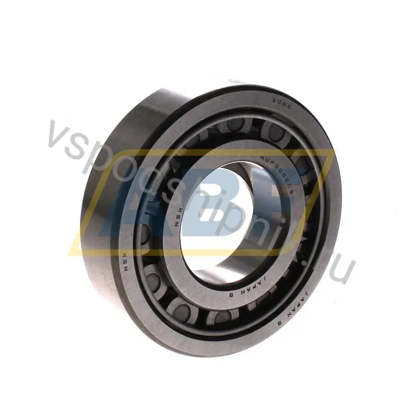 Цилиндрический роликовый подшипник однорядный NUP308EWC3 NSK 360