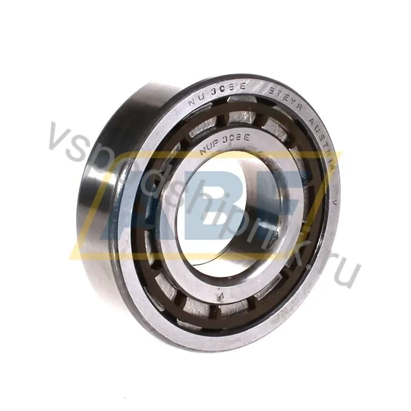 Цилиндрический роликовый подшипник однорядный NUP308E/TGP Steyr 360