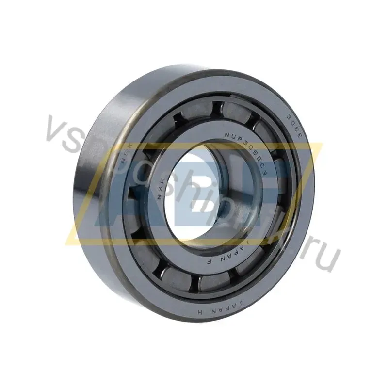Цилиндрический роликовый подшипник однорядный NUP306EW C3 NSK 360