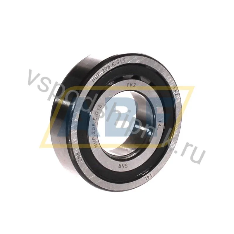 Цилиндрический роликовый подшипник однорядный NUP206E G15 SNR 360