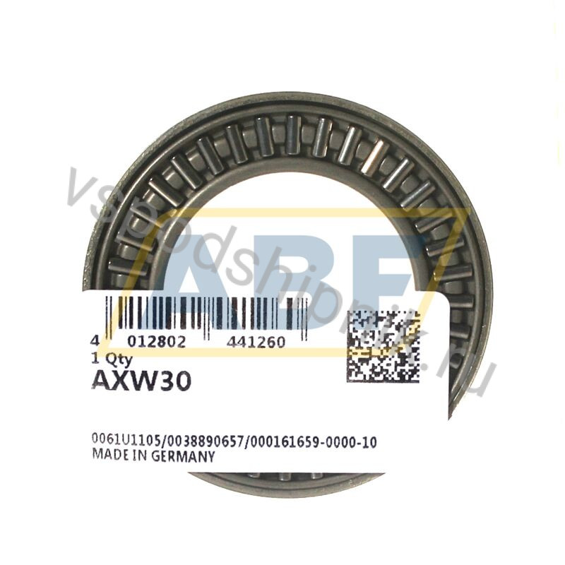 Игольчатый упорный подшипник AXW30 INA 360