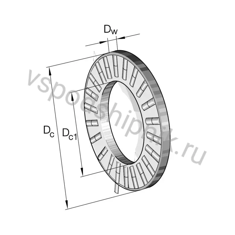 Цилиндрический роликовый подшипник с сепаратором K89422-M/+6-8 INA 360