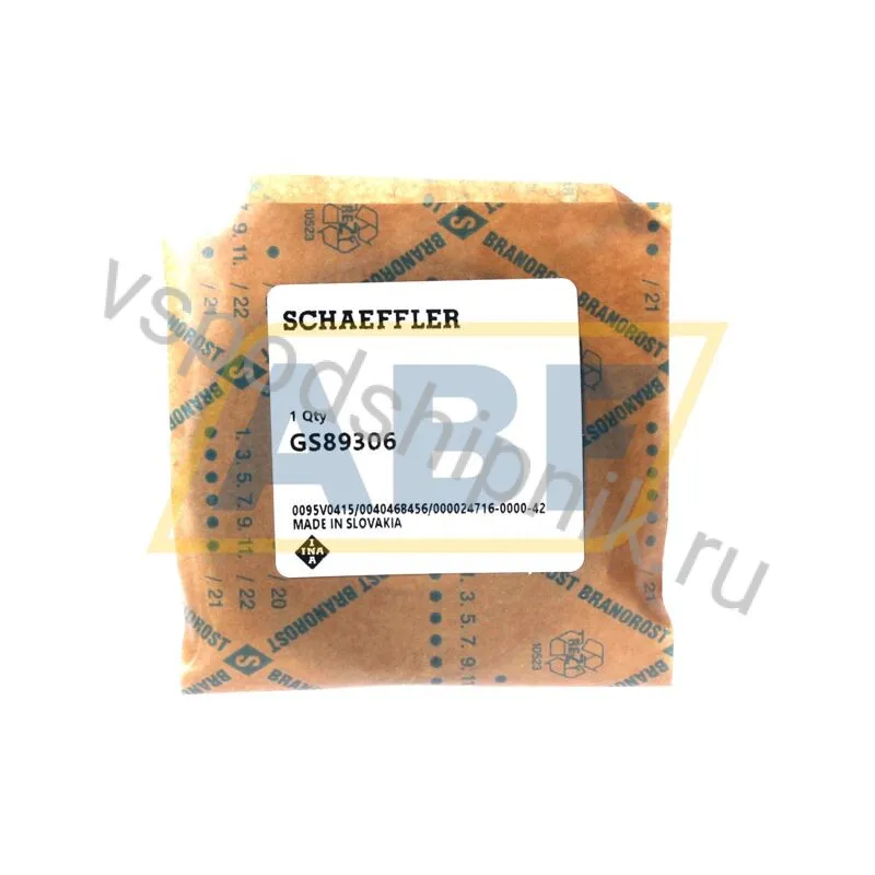 Шайба для цилиндрического упорного подшипника GS89306 INA 360