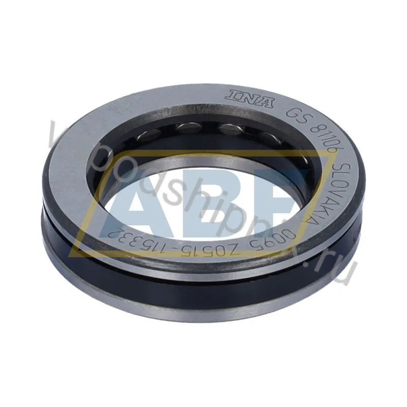 Цилиндрический роликовый упорный подшипник 81106-TV INA 360