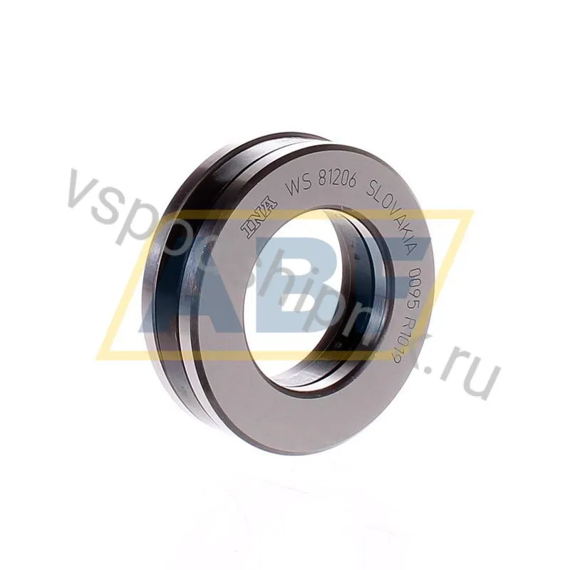 Цилиндрический роликовый упорный подшипник 81206-TV INA 360