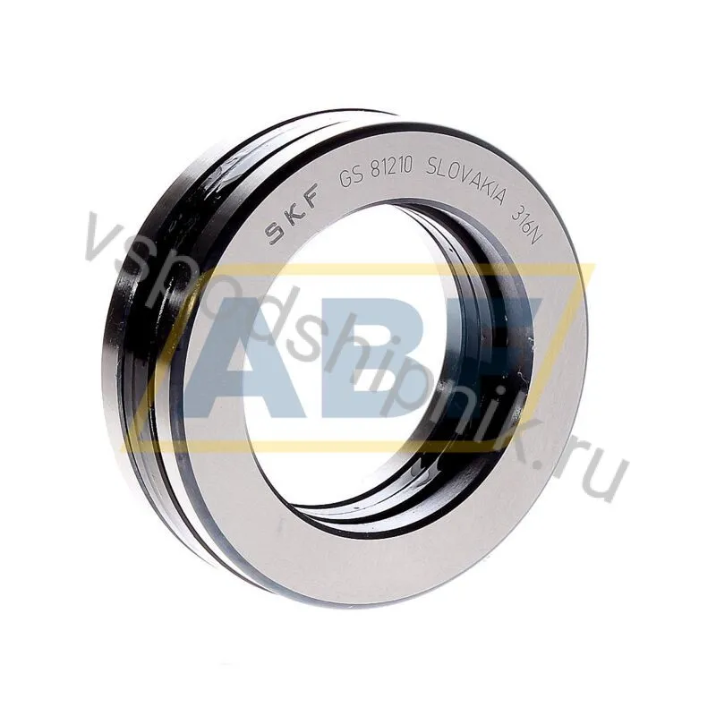 Цилиндрический роликовый упорный подшипник 81210TN SKF 360