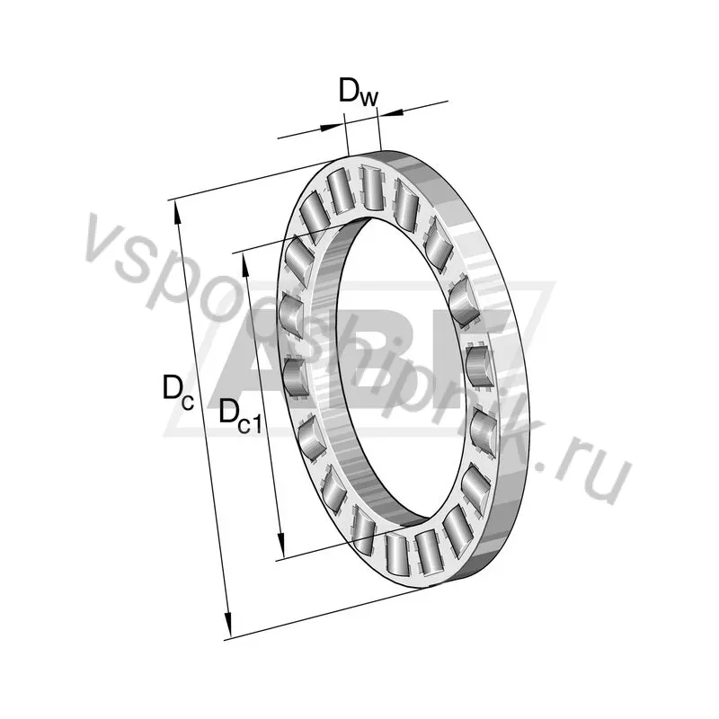 Цилиндрический роликовый подшипник с сепаратором K81130TN INA 360
