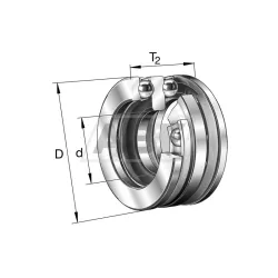 Упорный шариковый подшипник 52322M FAG