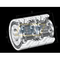 Упорный шариковый подшипник ZKLN2557-2RS-2AP INA