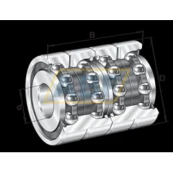 Упорный шариковый подшипник ZKLN2557-2RS-2AP INA