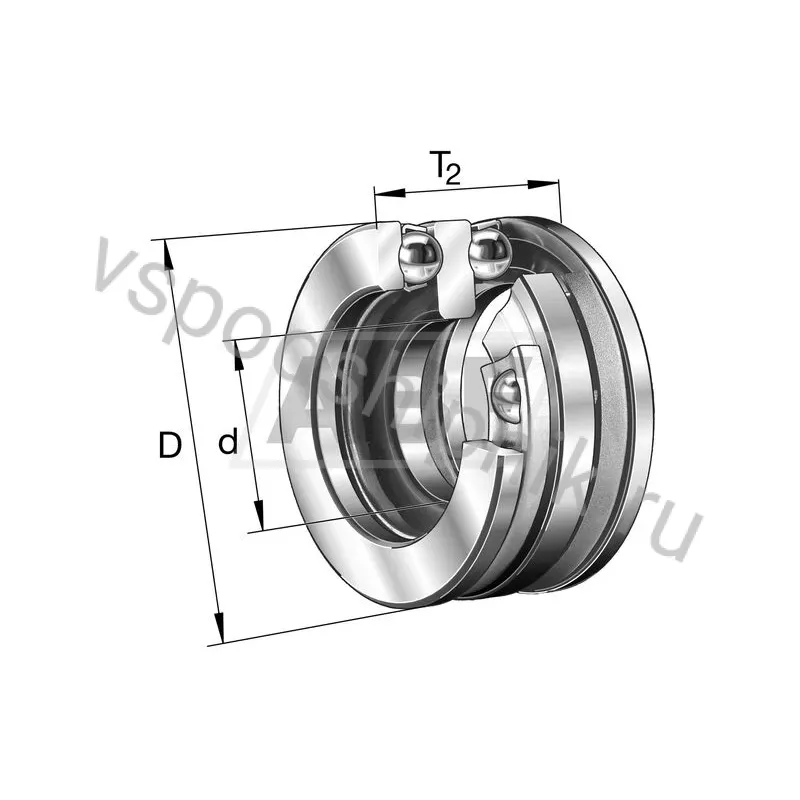 Упорный шариковый подшипник 52244-MP FAG 360