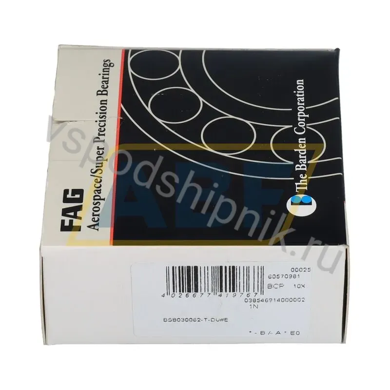 Упорно-радиальный шариковый подшипник BSB030062-T-DU FAG 360