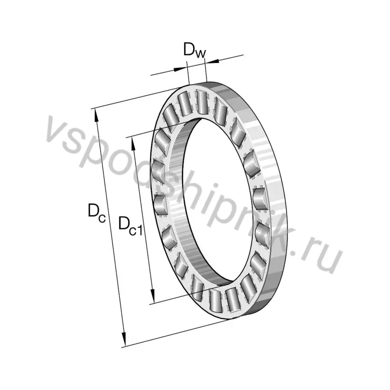 Цилиндрический роликовый подшипник с сепаратором K81111-L/0-10 INA 360