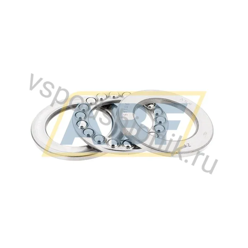 Упорный шариковый подшипник одинарный 51106 Askubal 360