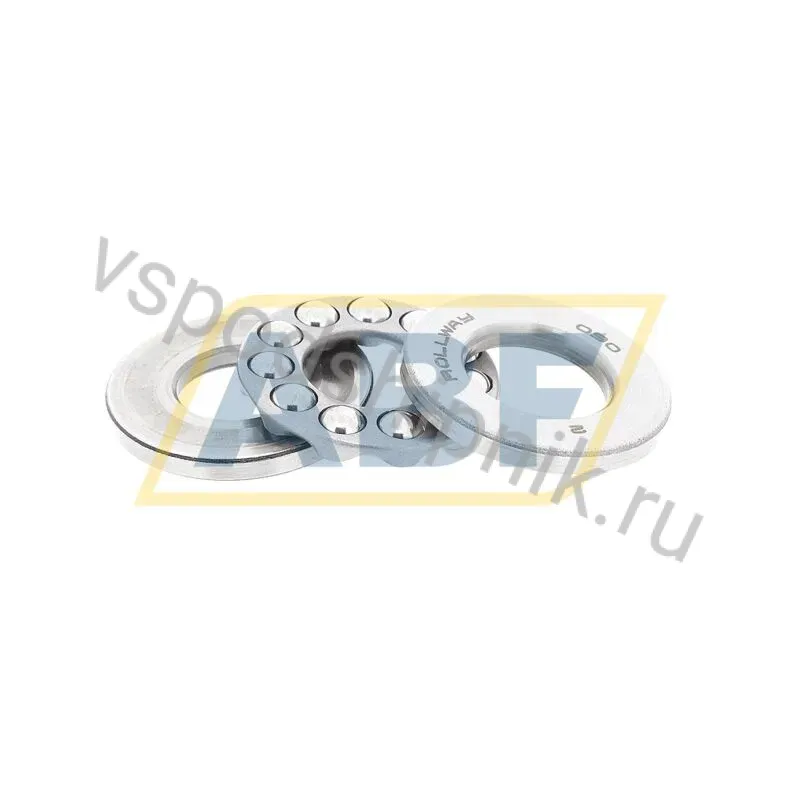 Упорный шариковый подшипник одинарный 51202 Rollway 360
