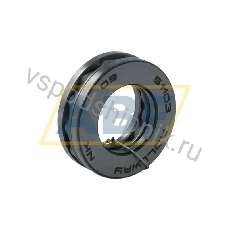 Упорный шариковый подшипник одинарный 51103 Rollway 360