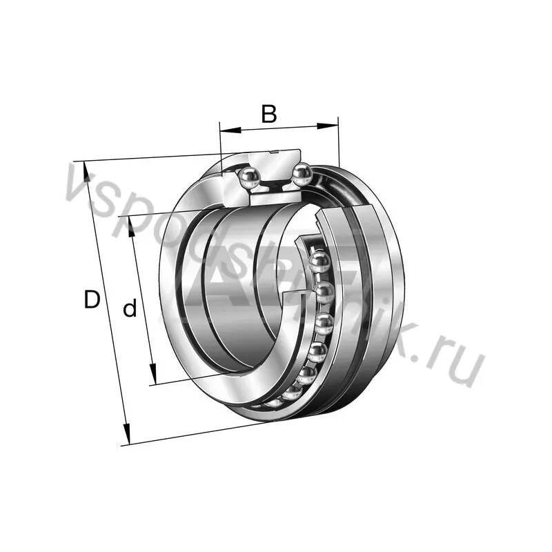 Упорный шариковый подшипник 234438M.SP FAG 360