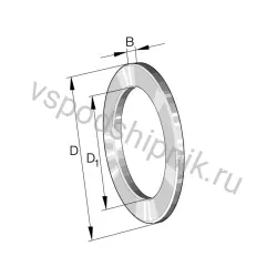 Шайба для цилиндрического упорного подшипника GS81109-P5 INA